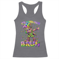 It's Mardi Gras Bruh Racerback Tank Top Dabbing Boy Kids