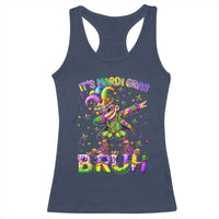 It's Mardi Gras Bruh Racerback Tank Top Dabbing Boy Kids