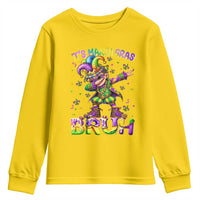 It's Mardi Gras Bruh Youth Sweatshirt Dabbing Boy Kids