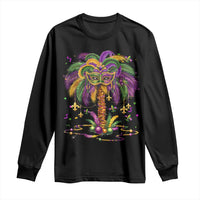 Mardi Gras Bead Tree Long Sleeve Shirt Carnival New Orleans Hawaiian Tropical Palm Tree 2025