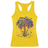Mardi Gras Bead Tree Racerback Tank Top Carnival New Orleans Hawaiian Tropical Palm Tree 2025