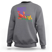 Louisiana Sweatshirt Louisiana New Orleans Party Custume Beads - Wonder Print Shop