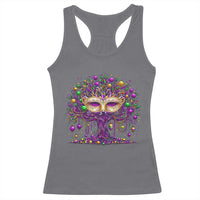 Mardi Gras Bead Tree Racerback Tank Top New Orleans Festival