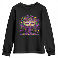 Mardi Gras Bead Tree Youth Sweatshirt New Orleans Festival