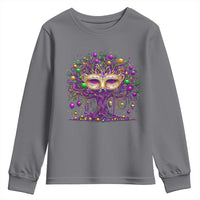 Mardi Gras Bead Tree Youth Sweatshirt New Orleans Festival