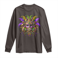 Mardi Gras Costume Sugar Skull Long Sleeve Shirt Carnival New Orleans Trip