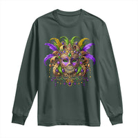 Mardi Gras Costume Sugar Skull Long Sleeve Shirt Carnival New Orleans Trip