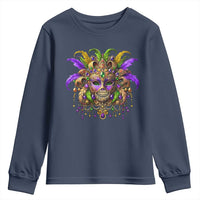 Mardi Gras Costume Sugar Skull Youth Sweatshirt Carnival New Orleans Trip