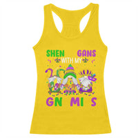 Carnival Mardi Gras Racerback Tank Top Leopard Gnomes New Orleans Trip