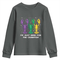 Carnival Mardi Gras Youth Sweatshirt I'm Just Here For The Crawfish