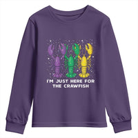 Carnival Mardi Gras Youth Sweatshirt I'm Just Here For The Crawfish