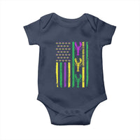 Funny Mardi Gras Crawfish Baby Onesie Whos Your Crawdaddy USA American Flag Carnival