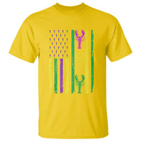 Funny Mardi Gras Crawfish T Shirt Whos Your Crawdaddy USA American Flag Carnival