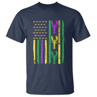 Funny Mardi Gras Crawfish T Shirt Whos Your Crawdaddy USA American Flag Carnival