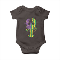 Carnival Mardi Gras USA American Flag Crawfish Baby Onesie