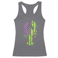 Carnival Mardi Gras USA American Flag Crawfish Racerback Tank Top