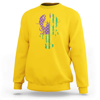 Carnival Mardi Gras USA American Flag Crawfish Sweatshirt