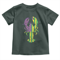 Carnival Mardi Gras USA American Flag Crawfish Toddler T Shirt