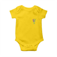 Carnival Mardi Gras USA American Flag Crawfish Pocket Baby Onesie