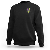 Carnival Mardi Gras USA American Flag Crawfish Pocket Sweatshirt