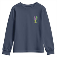 Carnival Mardi Gras USA American Flag Crawfish Pocket Youth Sweatshirt