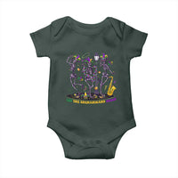 Funny Mardi Gras Baby Onesie Dancing Skeleton Let The Shenanigans Begin