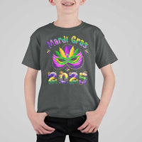 Happy Mardi Gras 2025 T Shirt For Kid Masquerade Mask Carnival New Orleans Trip