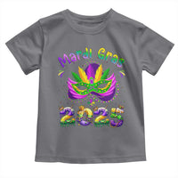 Happy Mardi Gras 2025 Toddler T Shirt Masquerade Mask Carnival New Orleans Trip