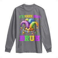 Bruh Mardi Gras Long Sleeve Shirt Jester Outfit Teens Boys Kids Mardi Gras