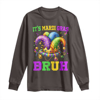 Bruh Mardi Gras Long Sleeve Shirt Jester Outfit Teens Boys Kids Mardi Gras