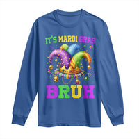 Bruh Mardi Gras Long Sleeve Shirt Jester Outfit Teens Boys Kids Mardi Gras