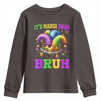 Bruh Mardi Gras Youth Sweatshirt Jester Outfit Teens Boys Kids Mardi Gras