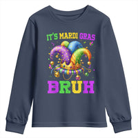 Bruh Mardi Gras Youth Sweatshirt Jester Outfit Teens Boys Kids Mardi Gras
