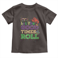 Mardi Gras Toddler T Shirt Let The Good Times Roll Glitter Print