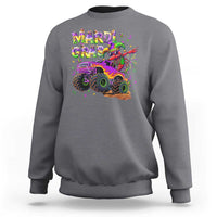 Mardi Gras Sweatshirt Dabbing Crawfish Monster Truck