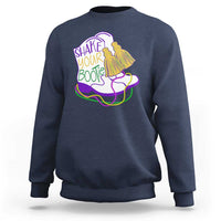 Mardi Gras Sweatshirt Shake Your Bootie Bead Boots