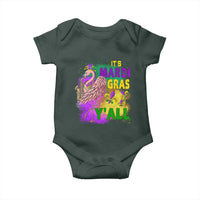 Its Mardi Gras Yall Baby Onesie Funny Carnival Flamingo