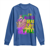 Its Mardi Gras Yall Long Sleeve Shirt Funny Carnival Flamingo