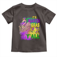 Its Mardi Gras Yall Toddler T Shirt Funny Carnival Flamingo