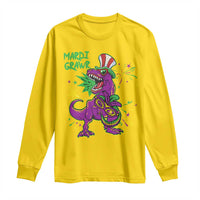 Mardi Gras Dino Long Sleeve Shirt Toddler Kids Boys Gift Mardi Grawr