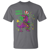 Mardi Gras Dino T Shirt Toddler Kids Boys Gift Mardi Grawr