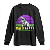 Mardi Grawr Dinosaur Long Sleeve Shirt Toddler Kids Boys Gift
