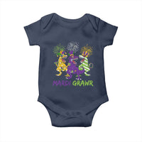 Mardi Gras Dinosaur Baby Onesie Dino Mardi Grawr Firework