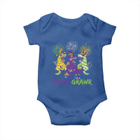 Mardi Gras Dinosaur Baby Onesie Dino Mardi Grawr Firework