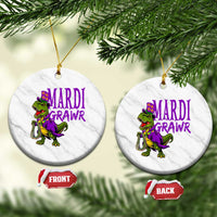 Dinosaur Mardi Gras Ceramic Ornament Funny Meme New Orleans Party Custume Beads - Wonder Print Shop