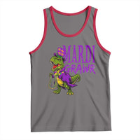Dinosaur Mardi Gras Tank Top Funny Meme New Orleans Party Custume Beads - Wonder Print Shop