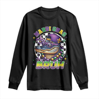 Bruh Mardi Gras Crocodile Long Sleeve Shirt Alligator Costume Teens Boys Kids