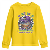 Bruh Mardi Gras Crocodile Youth Sweatshirt Alligator Costume Teens Boys Kids