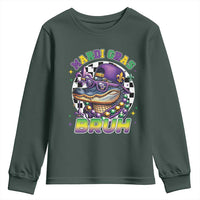 Bruh Mardi Gras Crocodile Youth Sweatshirt Alligator Costume Teens Boys Kids