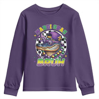Bruh Mardi Gras Crocodile Youth Sweatshirt Alligator Costume Teens Boys Kids